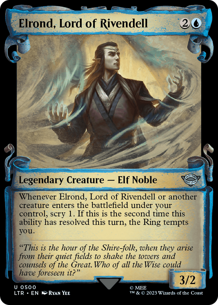 Elrond, Lord of Rivendell [The Lord of the Rings: Tales of Middle-Earth Showcase Scrolls] | Eastridge Sports Cards & Games