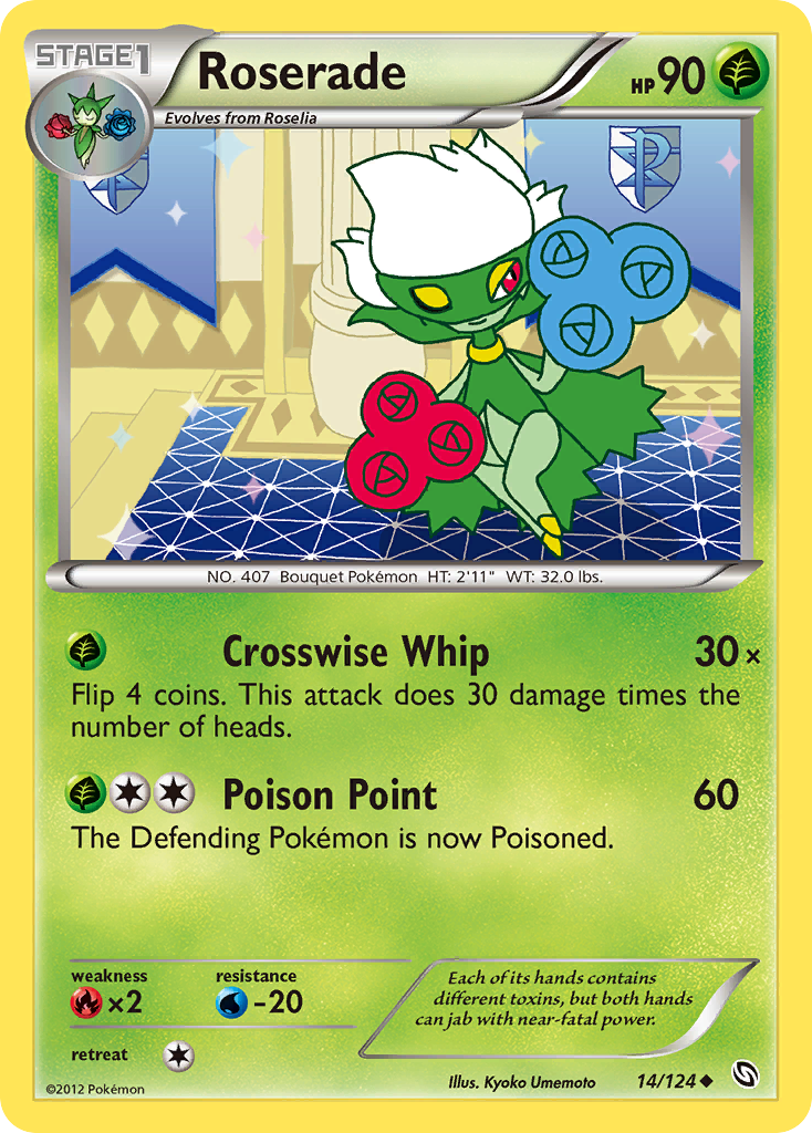 Roserade (14/124) [Black & White: Dragons Exalted] | Eastridge Sports Cards & Games