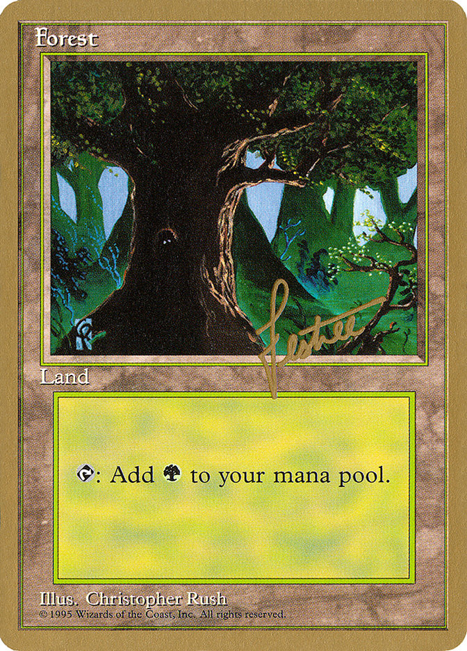 Forest (bl377) (Bertrand Lestree) [Pro Tour Collector Set] | Eastridge Sports Cards & Games