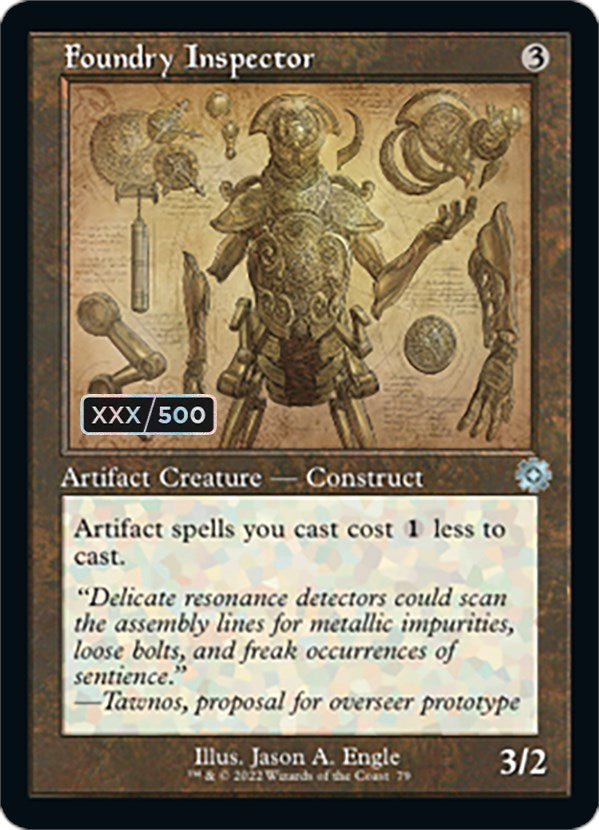 Foundry Inspector (Retro Schematic) (Serial Numbered) [The Brothers' War Retro Artifacts] | Eastridge Sports Cards & Games