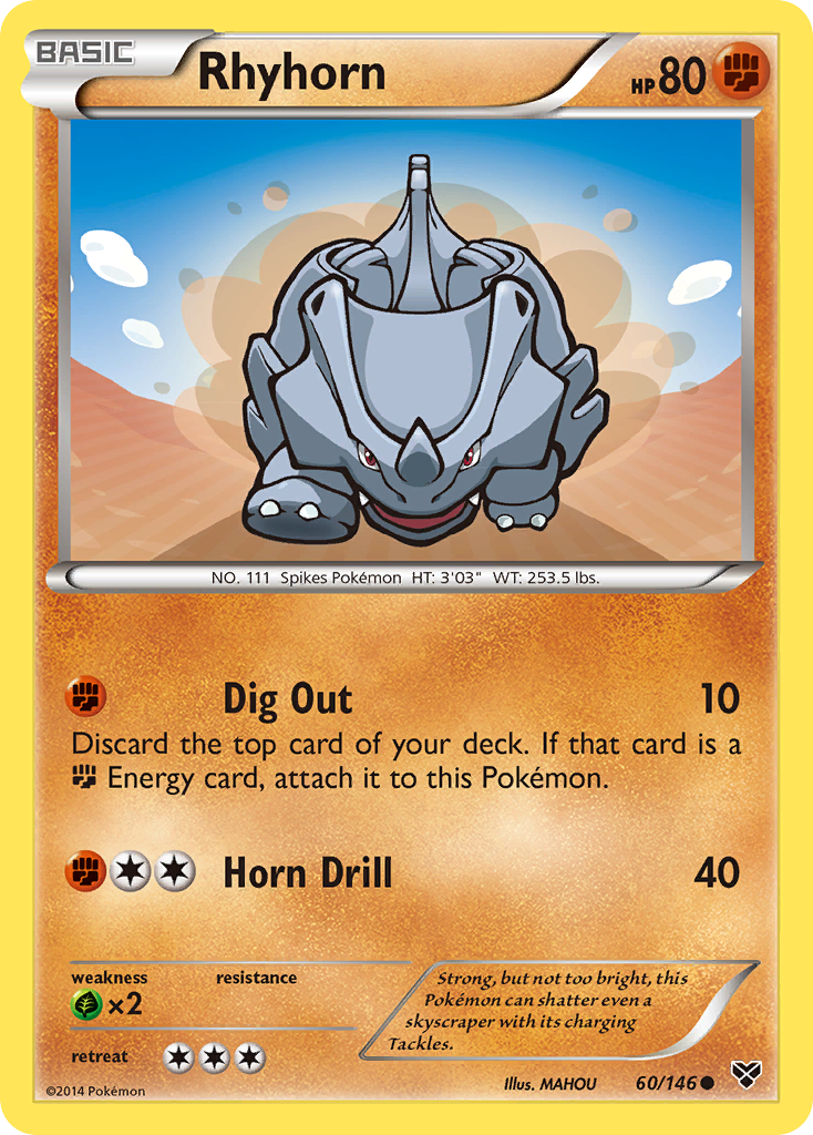 Rhyhorn (60/146) [XY: Base Set] | Eastridge Sports Cards & Games