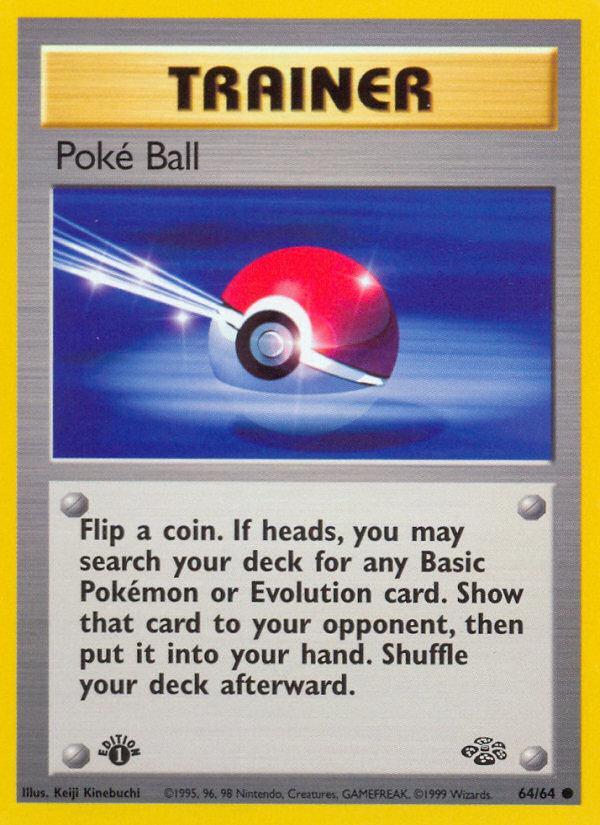 Poke Ball (64/64) [Jungle 1st Edition] | Eastridge Sports Cards & Games