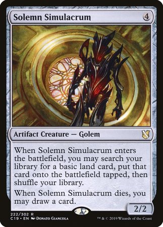 Solemn Simulacrum [Commander 2019] | Eastridge Sports Cards & Games