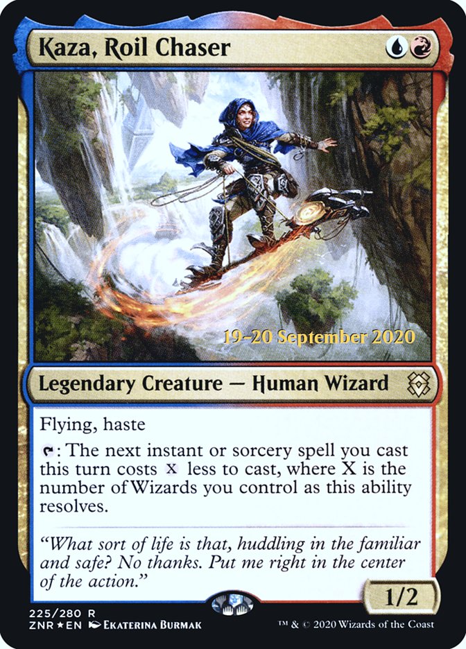 Kaza, Roil Chaser  [Zendikar Rising Prerelease Promos] | Eastridge Sports Cards & Games