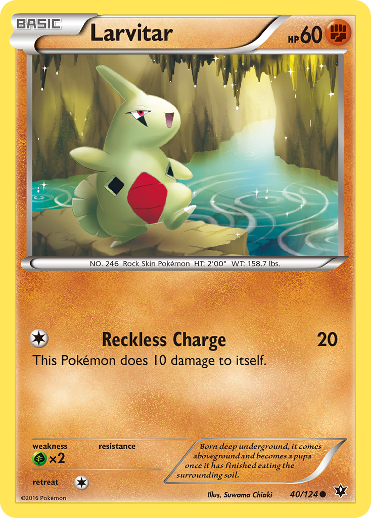 Larvitar (40/124) [XY: Fates Collide] | Eastridge Sports Cards & Games