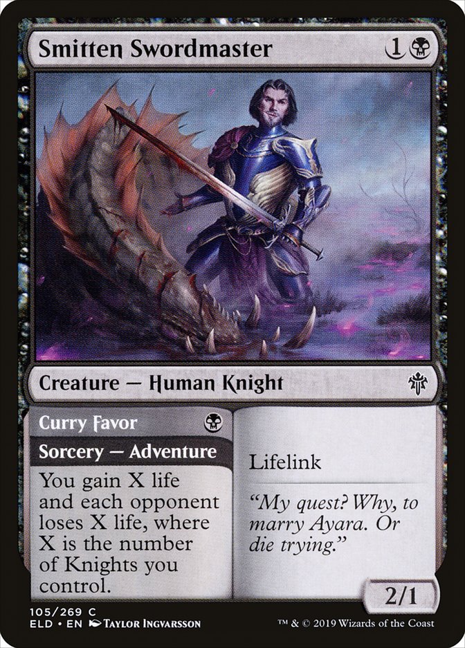 Smitten Swordmaster // Curry Favor [Throne of Eldraine] | Eastridge Sports Cards & Games