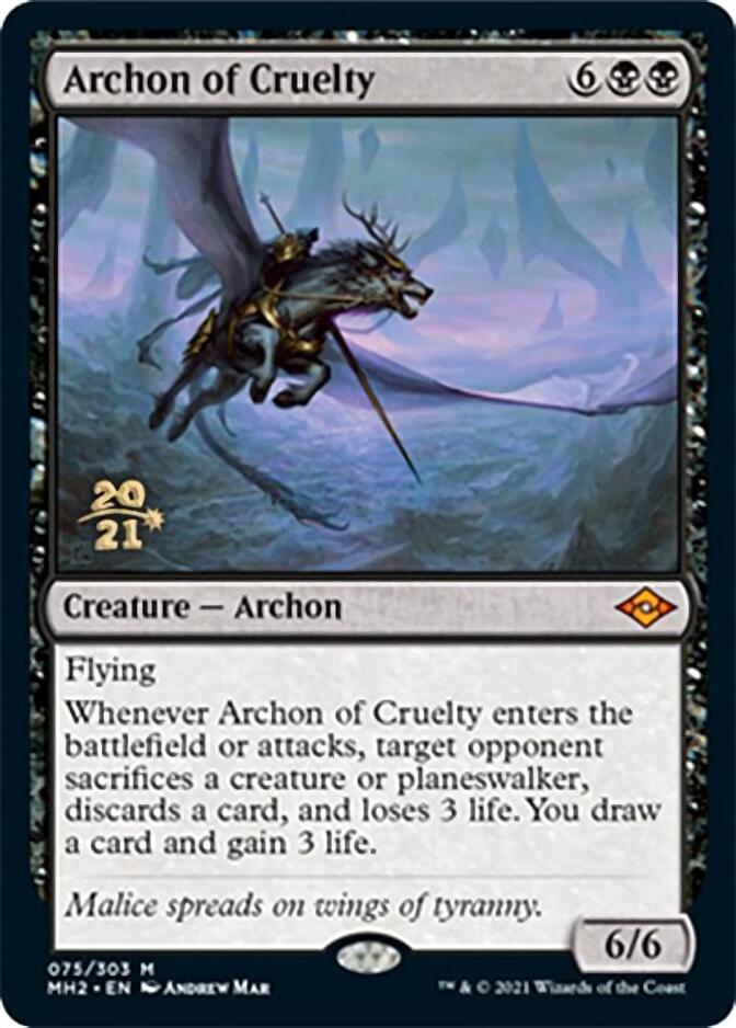 Archon of Cruelty [Modern Horizons 2 Prerelease Promos] | Eastridge Sports Cards & Games