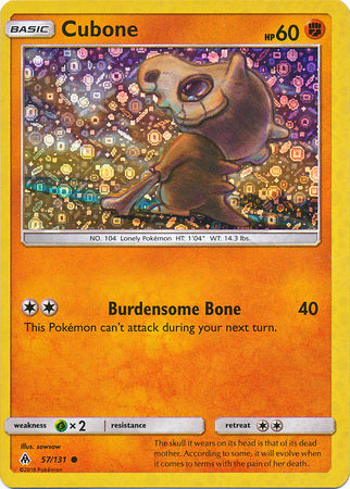 Cubone (57/131) (General Mills Promo) [Sun & Moon: Forbidden Light] | Eastridge Sports Cards & Games