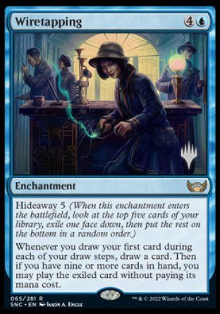 Wiretapping (Promo Pack) [Streets of New Capenna Promos] | Eastridge Sports Cards & Games