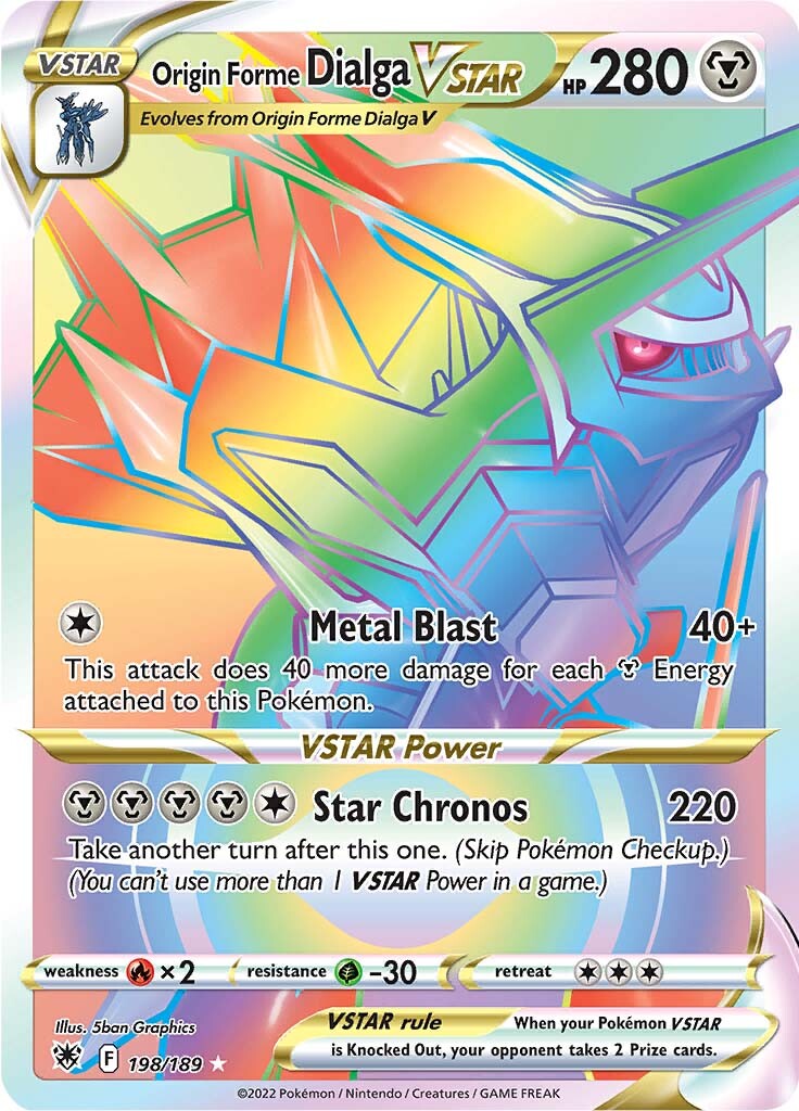 Origin Forme Dialga VSTAR (198/189) [Sword & Shield: Astral Radiance] | Eastridge Sports Cards & Games