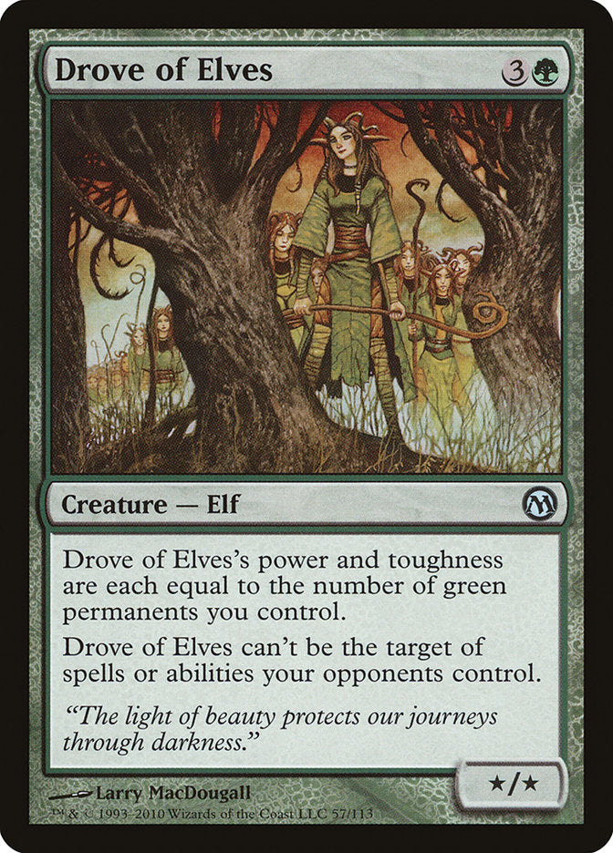 Drove of Elves [Duels of the Planeswalkers] | Eastridge Sports Cards & Games
