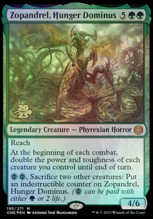 Zopandrel, Hunger Dominus [Phyrexia: All Will Be One Prerelease Promos] | Eastridge Sports Cards & Games