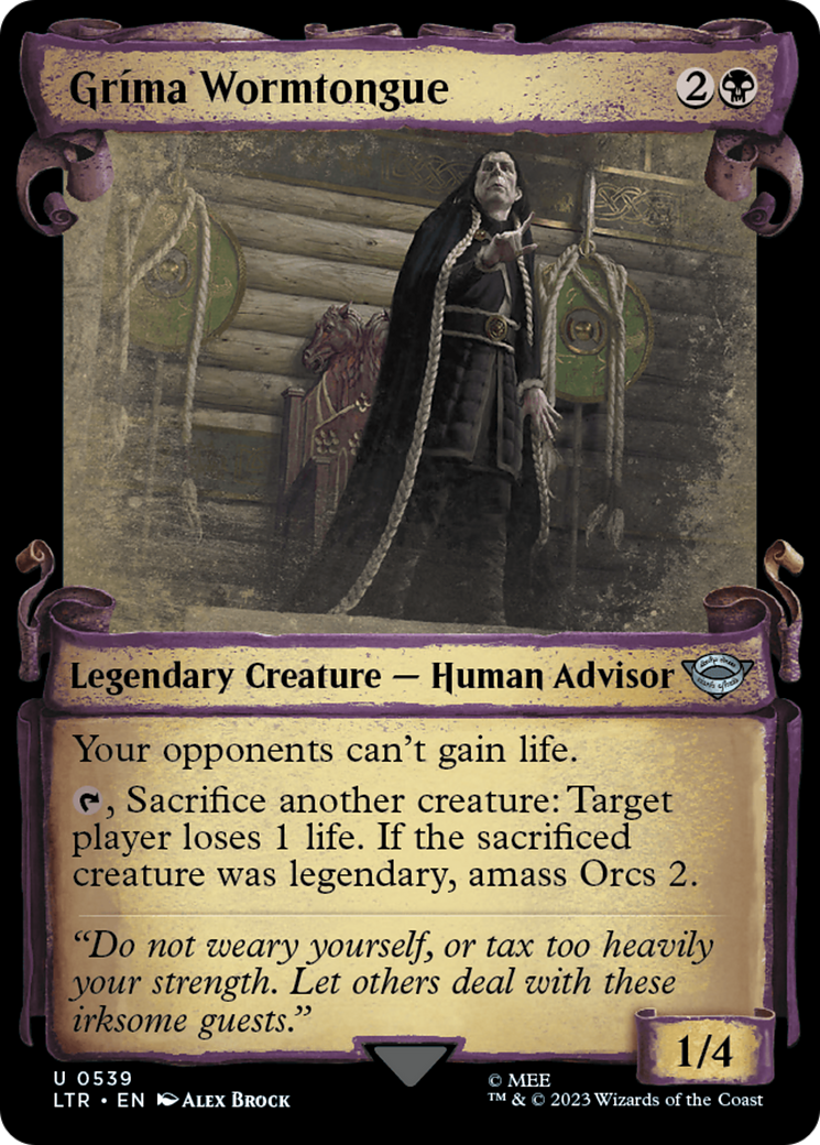 Grima Wormtongue [The Lord of the Rings: Tales of Middle-Earth Showcase Scrolls] | Eastridge Sports Cards & Games