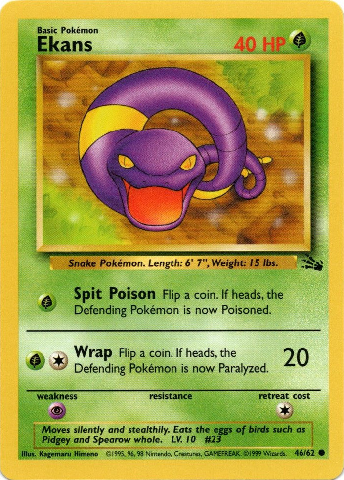 Ekans (46/62) [Fossil Unlimited] | Eastridge Sports Cards & Games