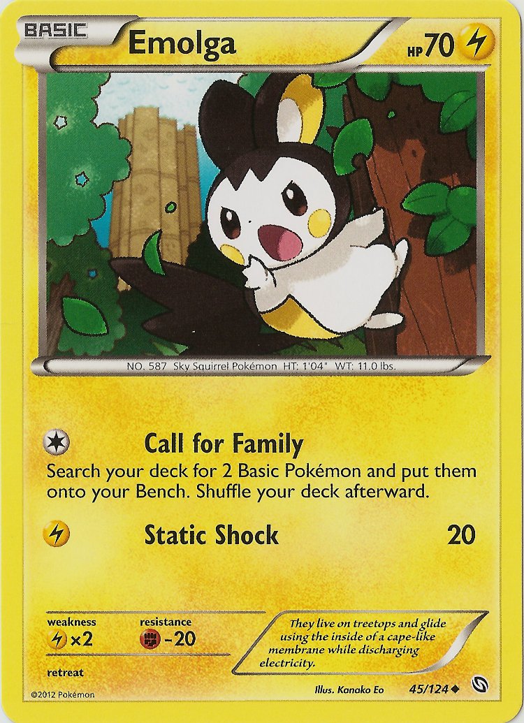 Emolga (45/124) [Black & White: Dragons Exalted] | Eastridge Sports Cards & Games