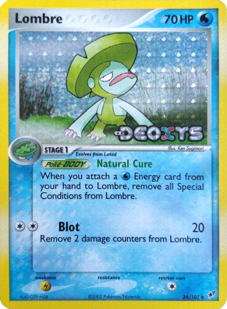 Lombre (34/107) (Stamped) [EX: Deoxys] | Eastridge Sports Cards & Games