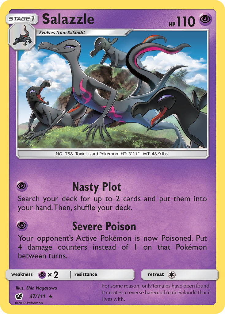 Salazzle (47/111) [Sun & Moon: Crimson Invasion] | Eastridge Sports Cards & Games