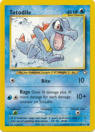 Totodile (80/111) [Neo Genesis Unlimited] | Eastridge Sports Cards & Games