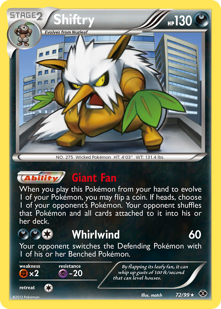 Shiftry (72/99) [Black & White: Next Destinies] | Eastridge Sports Cards & Games