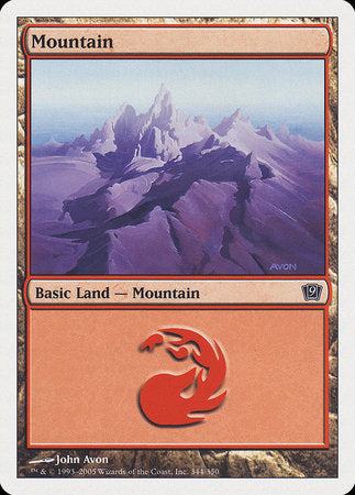 Mountain (344) [Ninth Edition] | Eastridge Sports Cards & Games