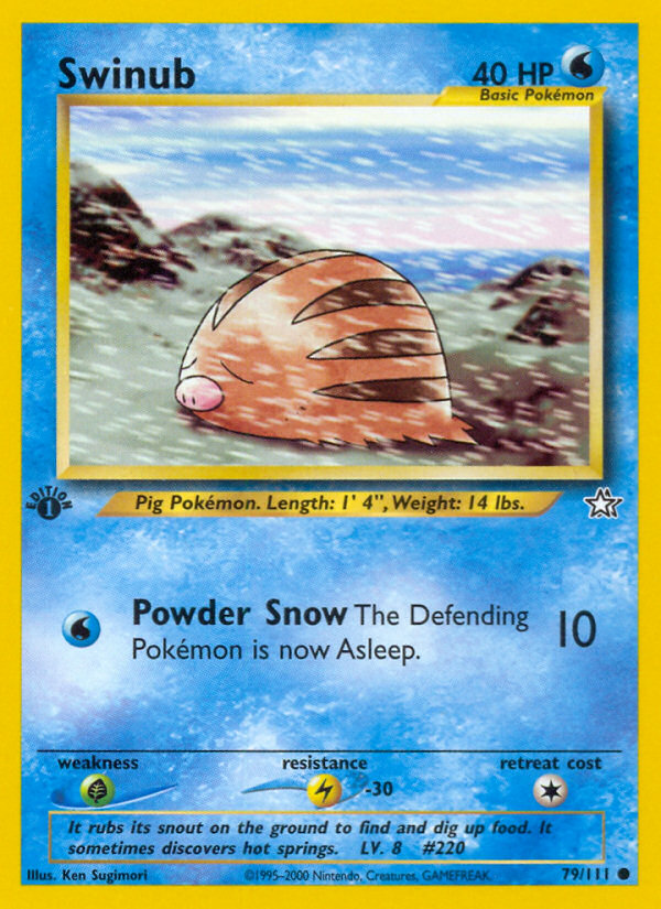 Swinub (79/111) [Neo Genesis 1st Edition] | Eastridge Sports Cards & Games