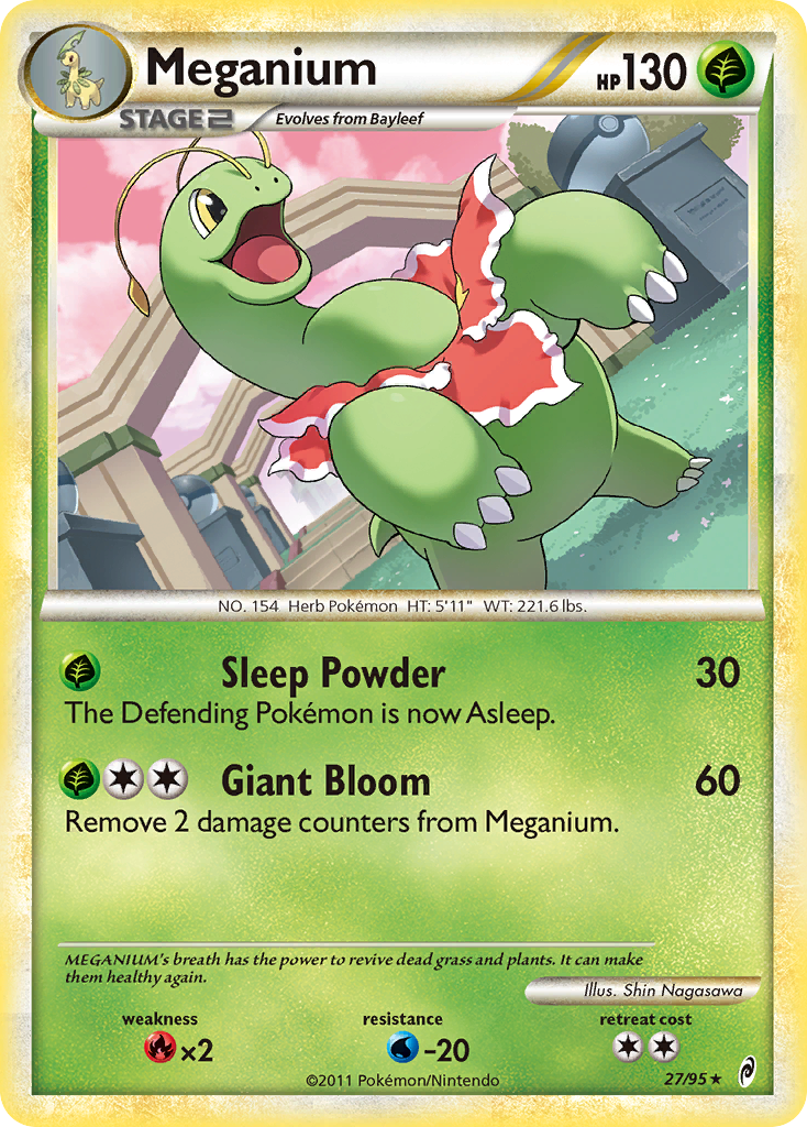 Meganium (27/95) [HeartGold & SoulSilver: Call of Legends] | Eastridge Sports Cards & Games