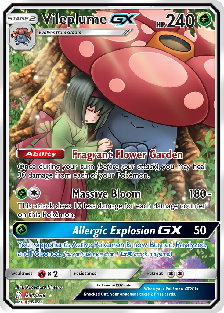 Vileplume GX (211/236) [Sun & Moon: Cosmic Eclipse] | Eastridge Sports Cards & Games