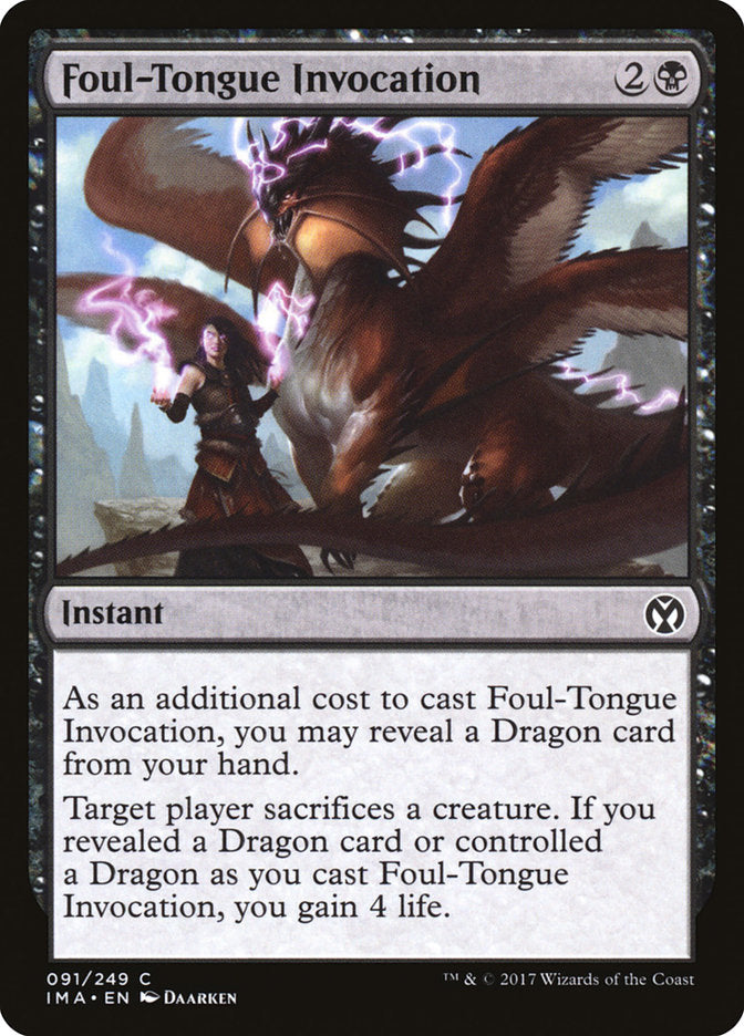 Foul-Tongue Invocation [Iconic Masters] | Eastridge Sports Cards & Games