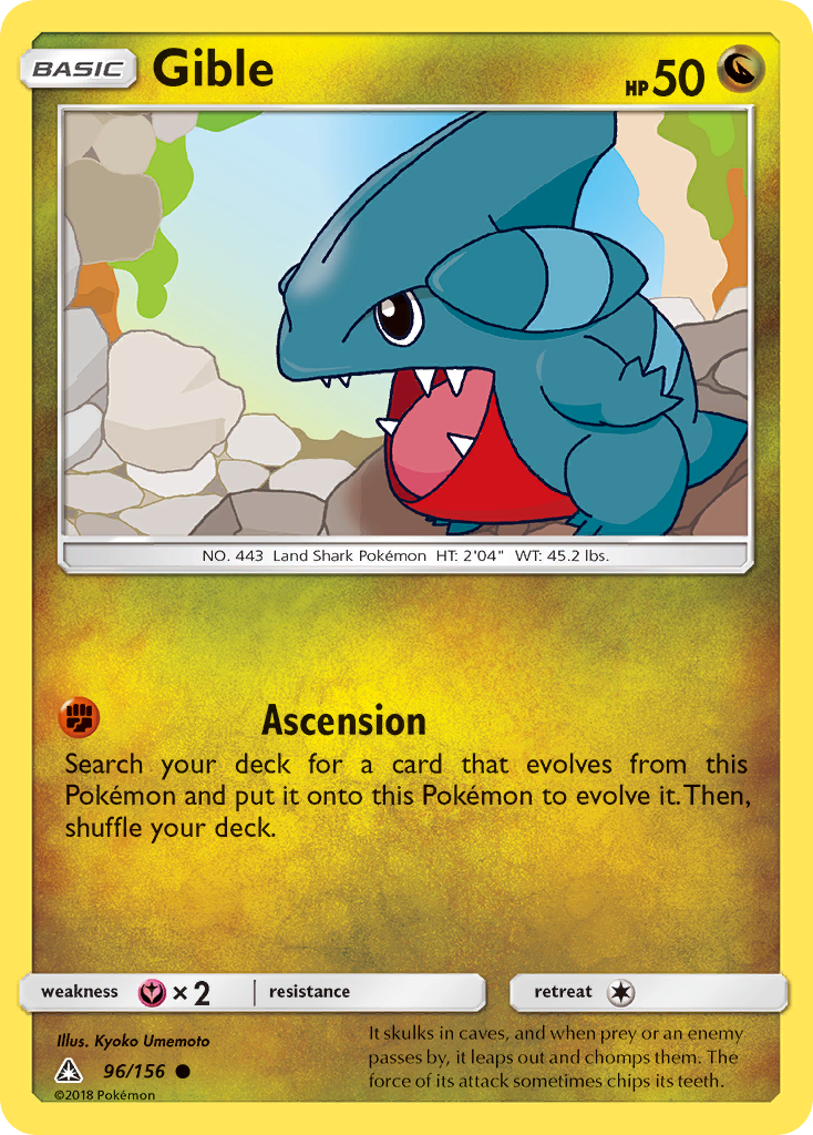 Gible (96/156) [Sun & Moon: Ultra Prism] | Eastridge Sports Cards & Games