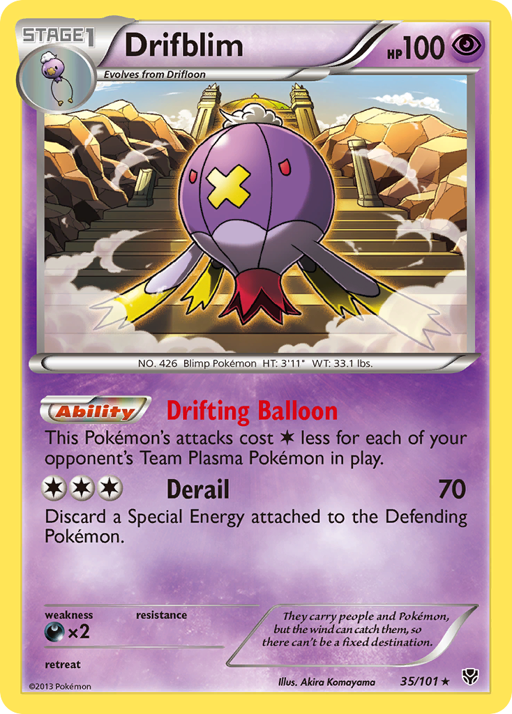 Drifblim (35/101) [Black & White: Plasma Blast] | Eastridge Sports Cards & Games