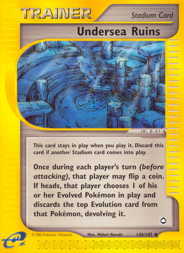 Undersea Ruins (138/147) [Aquapolis] | Eastridge Sports Cards & Games