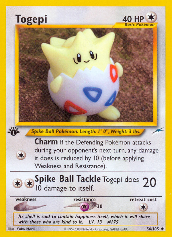 Togepi (56/105) [Neo Destiny 1st Edition] | Eastridge Sports Cards & Games