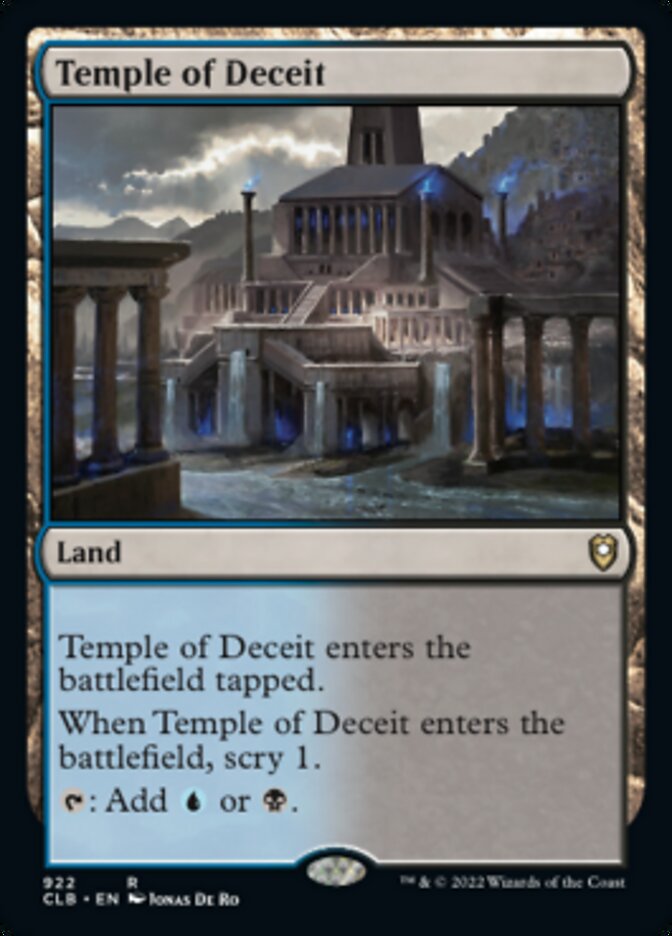 Temple of Deceit [Commander Legends: Battle for Baldur's Gate] | Eastridge Sports Cards & Games