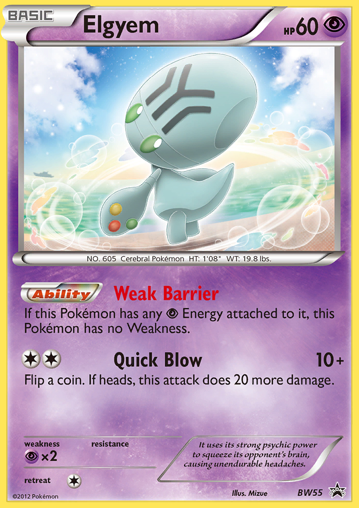 Elgyem (BW55) [Black & White: Black Star Promos] | Eastridge Sports Cards & Games