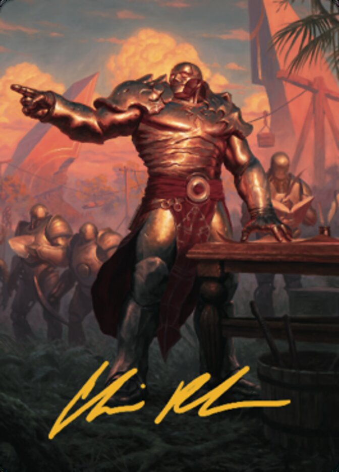 Karn, Living Legacy Art Card 1 (Gold-Stamped Signature) [Dominaria United Art Series] | Eastridge Sports Cards & Games