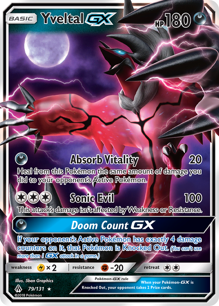 Yveltal GX (79/131) [Sun & Moon: Forbidden Light] | Eastridge Sports Cards & Games