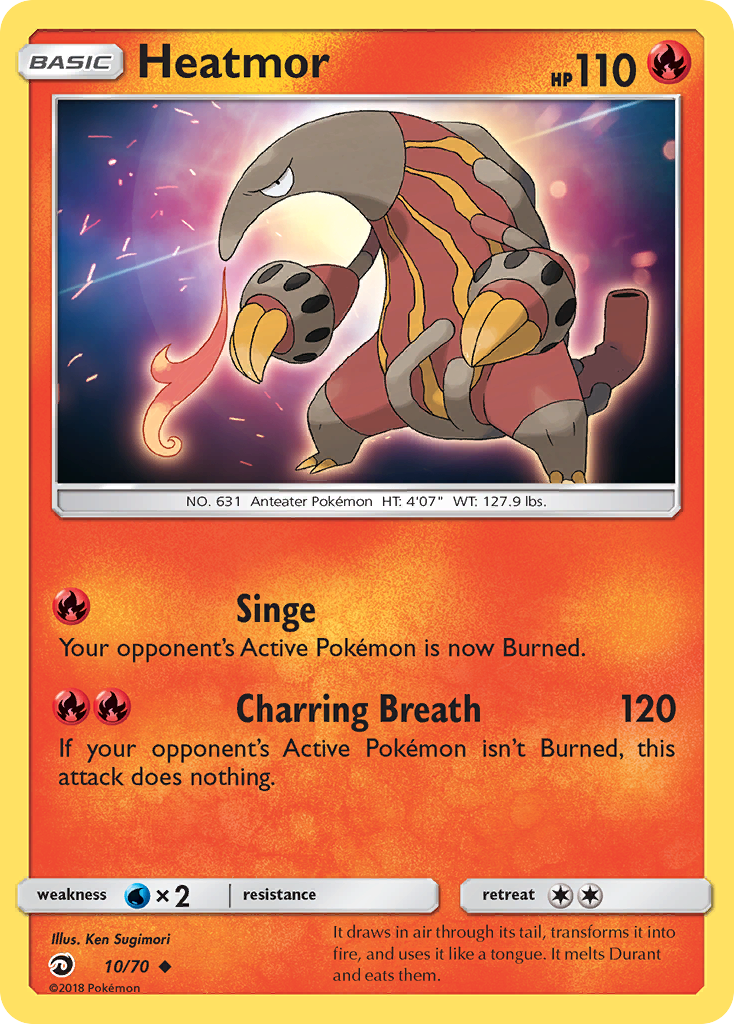 Heatmor (10/70) [Sun & Moon: Dragon Majesty] | Eastridge Sports Cards & Games