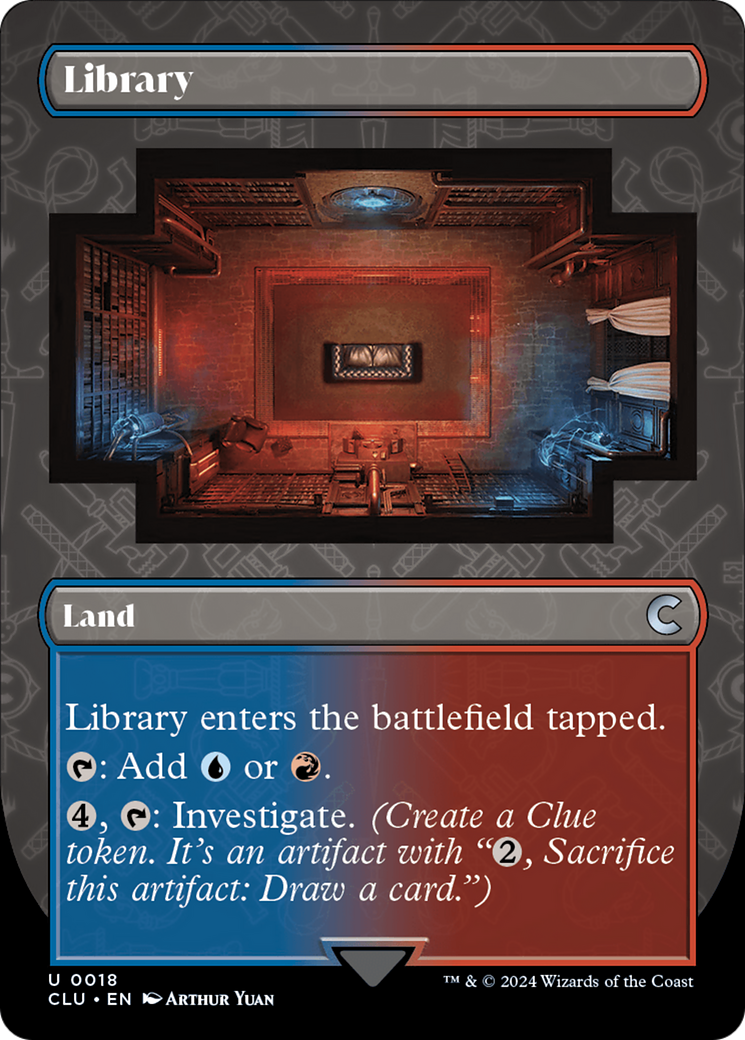Library (Borderless) [Ravnica: Clue Edition] | Eastridge Sports Cards & Games