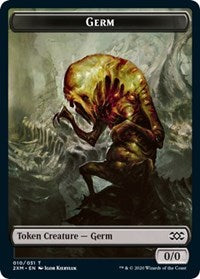Germ // Human Soldier Double-sided Token [Double Masters Tokens] | Eastridge Sports Cards & Games