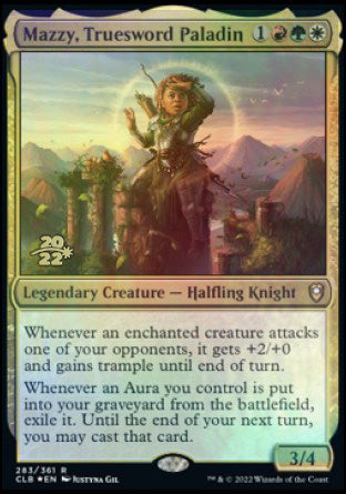 Mazzy, Truesword Paladin [Commander Legends: Battle for Baldur's Gate Prerelease Promos] | Eastridge Sports Cards & Games