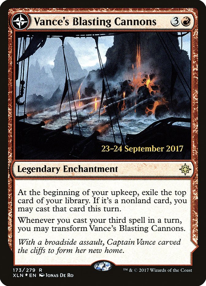 Vance's Blasting Cannons // Spitfire Bastion  [Ixalan Prerelease Promos] | Eastridge Sports Cards & Games