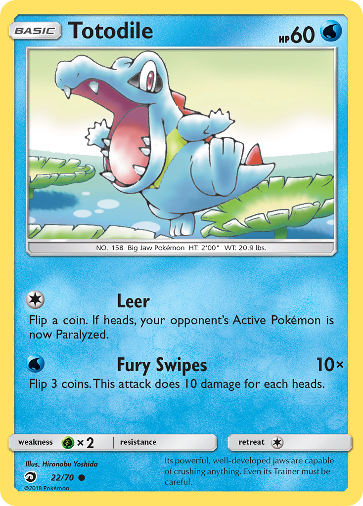 Totodile (22/70) [Sun & Moon: Dragon Majesty] | Eastridge Sports Cards & Games