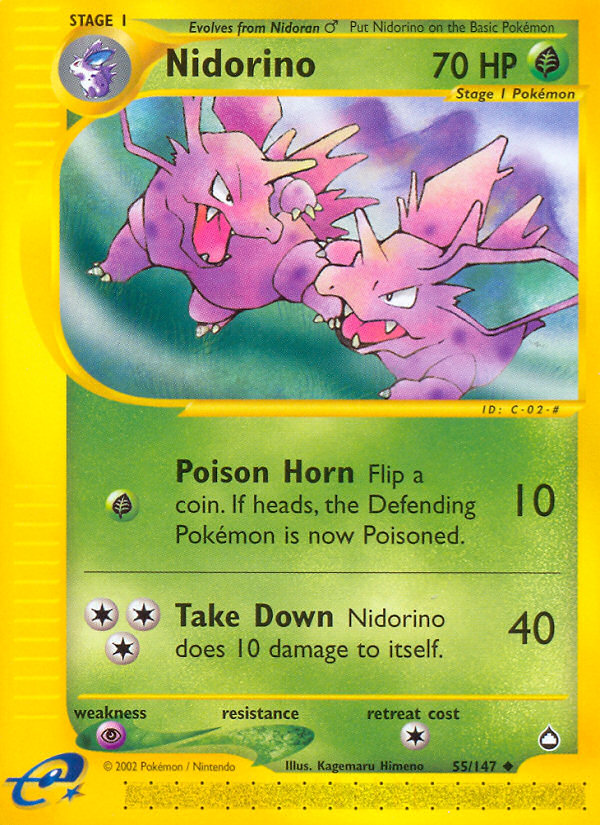 Nidorino (55/147) [Aquapolis] | Eastridge Sports Cards & Games