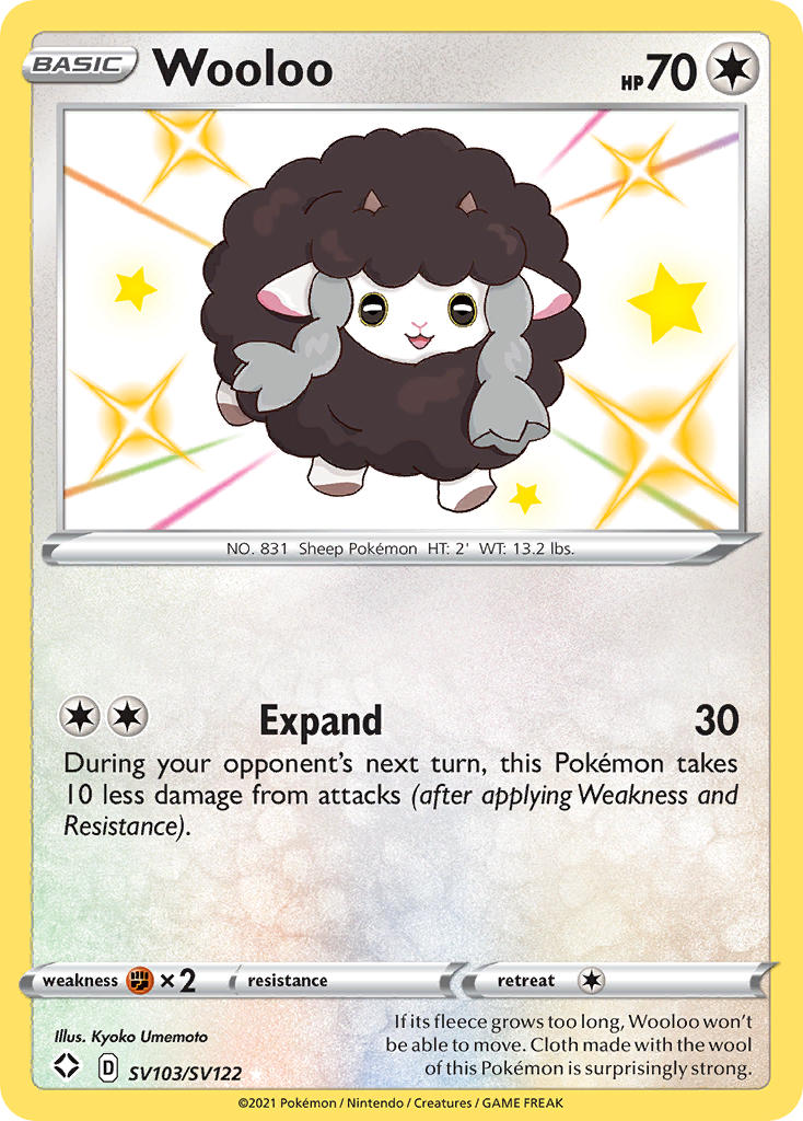 Wooloo (SV103/SV122) [Sword & Shield: Shining Fates] | Eastridge Sports Cards & Games