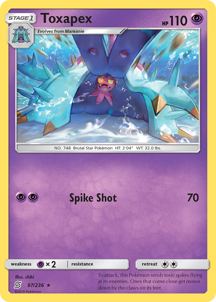 Toxapex (97/236) [Sun & Moon: Unified Minds] | Eastridge Sports Cards & Games