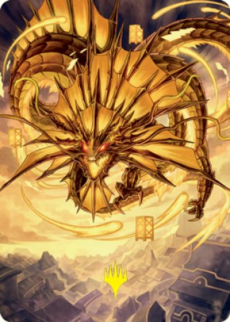 Ao, the Dawn Sky 2 Art Card (Gold-Stamped Signature) [Kamigawa: Neon Dynasty Art Series] | Eastridge Sports Cards & Games