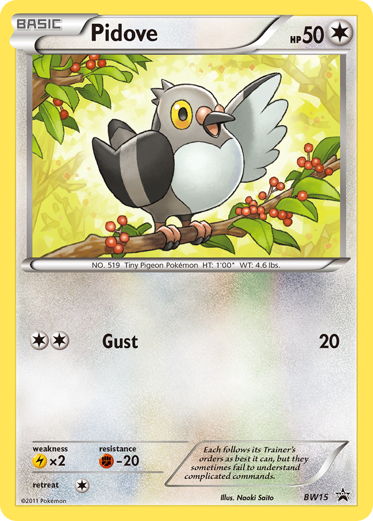 Pidove (BW15) [Black & White: Black Star Promos] | Eastridge Sports Cards & Games