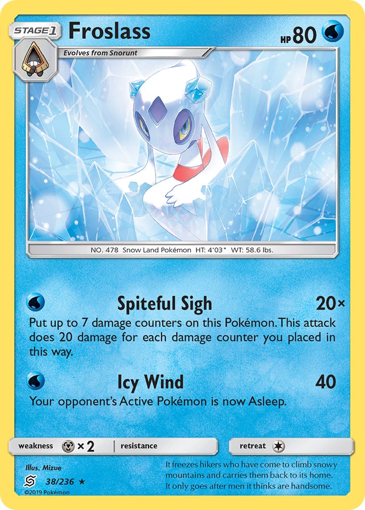 Froslass (38/236) (Theme Deck Exclusive) [Sun & Moon: Unified Minds] | Eastridge Sports Cards & Games