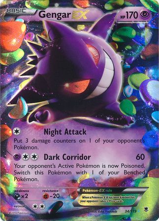 Gengar EX (34/119) (Jumbo Card) [XY: Phantom Forces] | Eastridge Sports Cards & Games