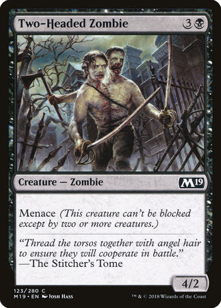 Two-Headed Zombie [Core Set 2019] | Eastridge Sports Cards & Games